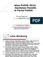 Perubahan Politik 2014 - Release @LSI - Lembaga