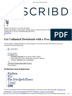 Get Unlimited Downloads With A Free Scribd Trial!: Scribd Has Been Featured On
