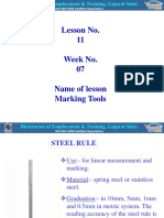 Lesson No. 11 Week No. 07 Name of Lesson Marking Tools