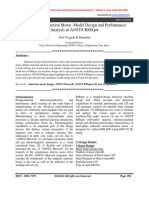 Three Phase Induction Motor - Model Design and Performance Analysis in Ansys RMXPRT