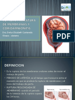 Ruptura Prematura de Membranas