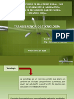 EXTENSION RURAL - TRANSFERENCIA DE TECNOLOGIA