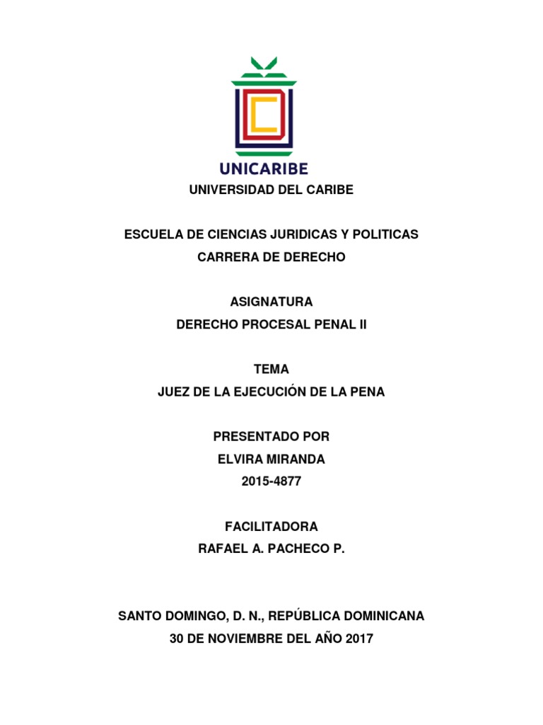 Juez de La Ejecución de La Pena | PDF | Pena capital | Castigos