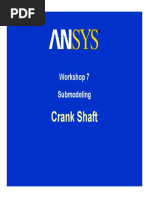 Crank Shaft: Workshop 7 Submodeling