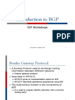 Introduction To BGP: ISP Workshops