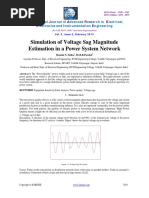 Simulation of Voltage Sag Magnitude Estimation in A Power System Network