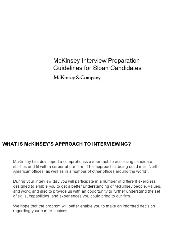 Case McKinsey PDF Cognition Expert