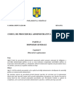 Proiect de Cod Administrativ