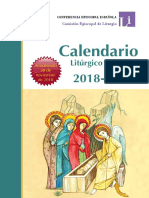 calendario liturgico 2019