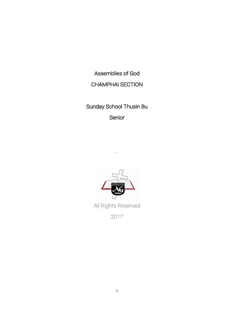 Sunday School Lesson 1 | PDF