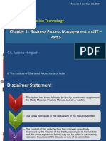 Chapter 1: Business Process Management and IT - : CA IPCC Course