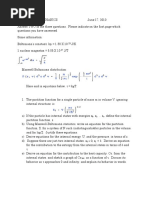 All Master File Problem Set Statistical Mechanics June 2010 To Current 05 2014 PDF