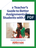 The Teachers Guide To Better Assignments For Students With Adhd