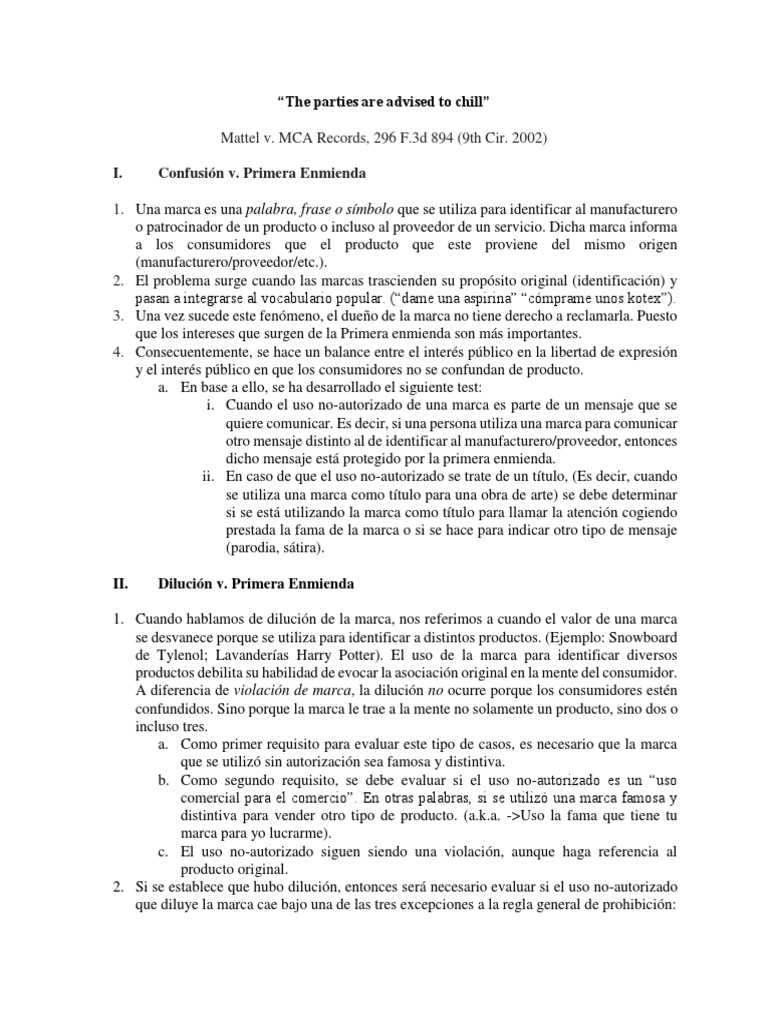 Mattel v. MCA Records PDF