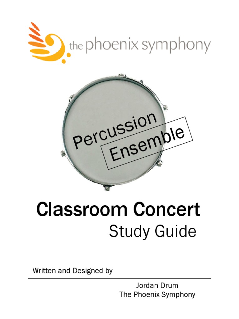Percussion Study Guide PDF Musical Instruments Drum Kit