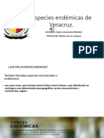 Especies Endémicas de Veracruz