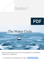 The Water Cycle Classflow