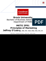 Brock University: Bachelor of Business Administration Department of MIBS