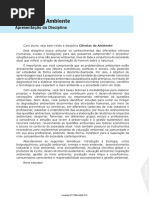 Ciências Do Ambiente-Aulas PDF