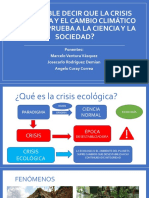 La Crisis Ecologica Segun La Filosofia