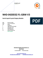 NHD-0420D3Z-FL-GBW-V3 Serial Liquid Crystal Display Module