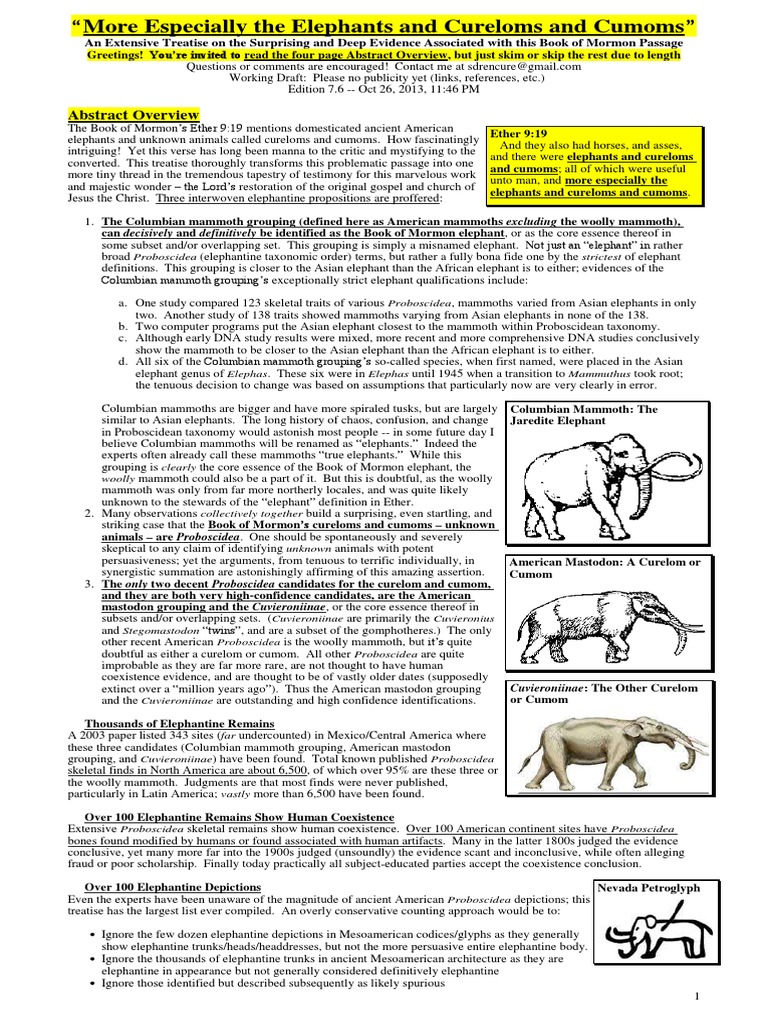 Cureloms | PDF | Elephant | English Language
