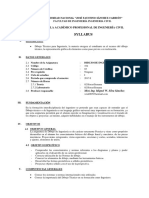 Syllabus: Escuela Académico Profesional de Ingeniería Civil