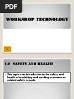 WORKSHOP TECHNOLOGY (1 - Safety in Machine Shop)