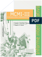 Informe MCMI III - Caso Ilustrativo