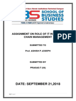 Assignment on Role of It in Supply Chain Management