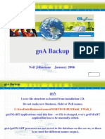 Daily Backup and Maintenance of gnA Software