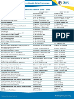 Kalender Akademik Uai 2018-2019