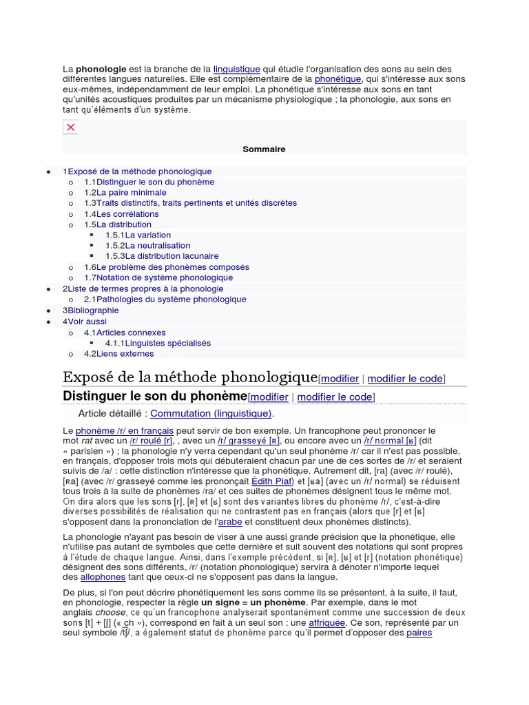 Introduction à la phonologie linguistique | PDF | Phonologie | Philologie