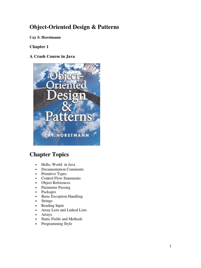 Object Oriented Design and Patterns | PDF | Inheritance (Object ...