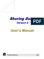 Shoring Suite: User's Manual