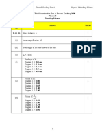 Phy 3 Zone A 2009 Marking Scheme