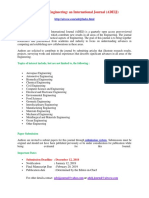 Advances in Engineering An International Journal ADEIJ