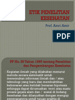 Prof. Amri Amir (Etik Penelitian Kesehatan FK Usu)