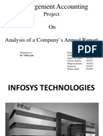 Management Accounting: Project On Analysis of A Company's Annual Report