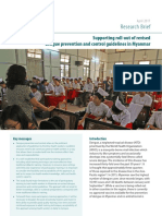Supporting roll-out of revised dengue prevention and control guidelines in Myanmar