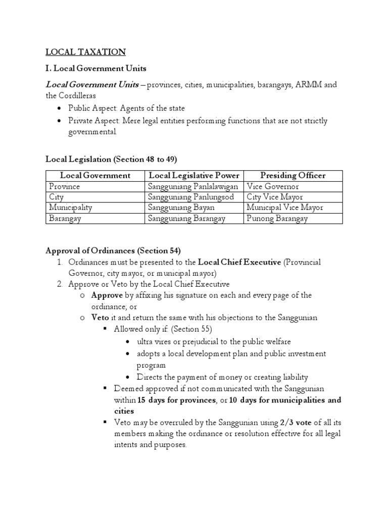 Local Taxation and Government Authority | PDF | Property Tax | Real ...