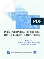 Guide SETRA - Prévention Des Désordres Dus À L'alcali Réaction (1994) PDF