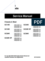 Caterpillar Cat GC20K HP Forklift Lift Trucks Service Repair Manual SN AT82E-90011 and Up PDF