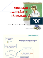 Metabolismo e Excreção de Fármacos