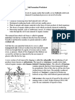 Soil Formation Worksheet