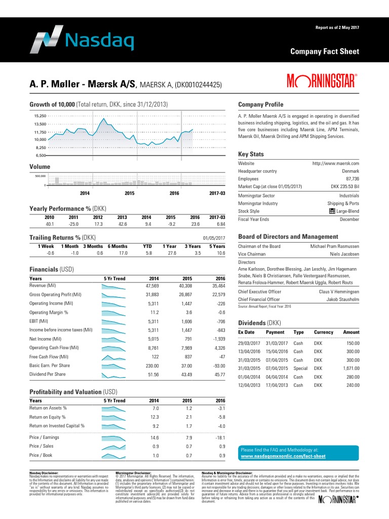 Morning Star Report 20170502075632 | PDF | Revenue | Equity (Finance)