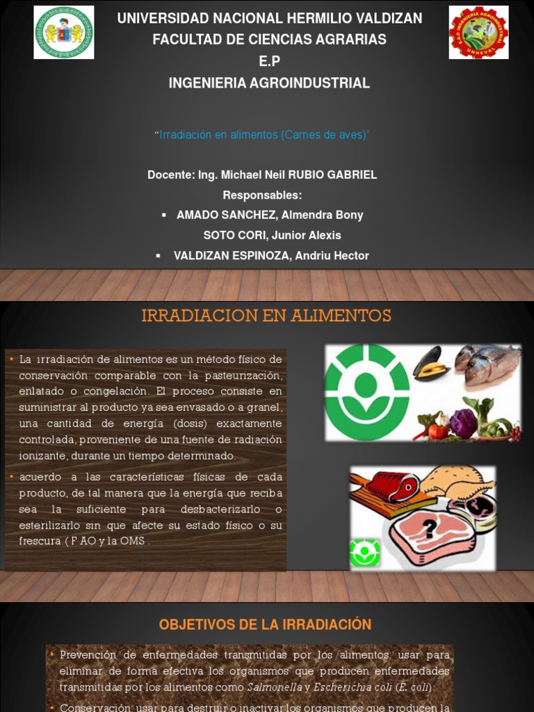 Irradiacion en Alimentos | PDF | Radiación ionizante | Alimentos