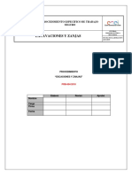 Procedimiento de Excavaciones y Zanjas
