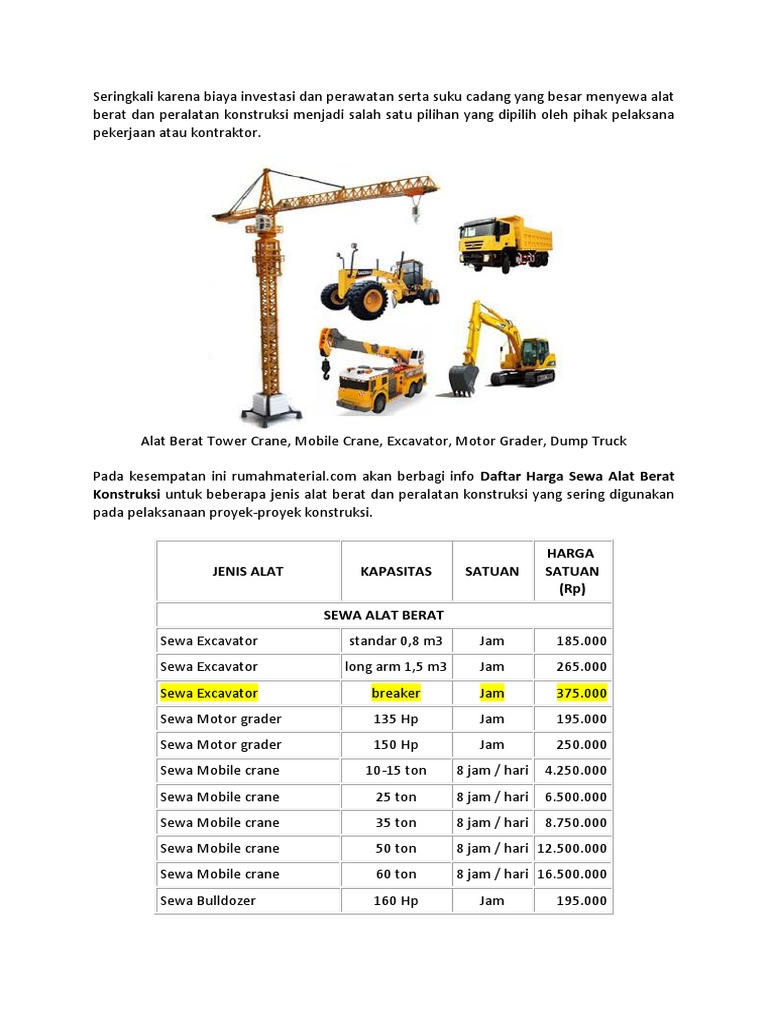 Analisa Alat Berat Breaker