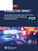 Report on racial profiling, discrimination by Toronto police toward the black community